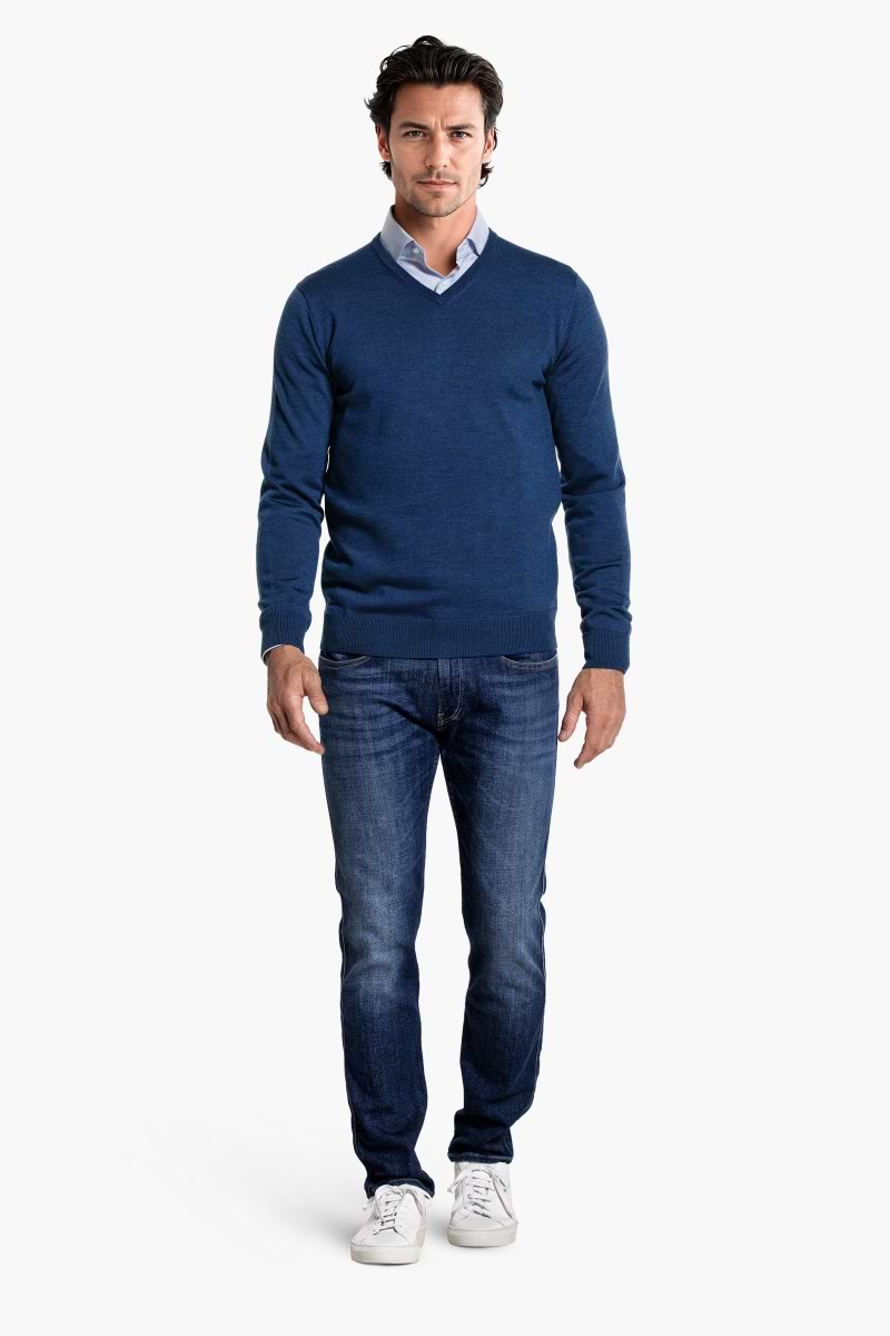 V-Neck Heavy New Navy