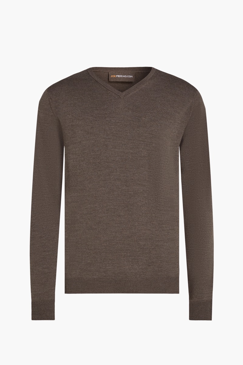 V-Neck Heavy Tobacco Brown