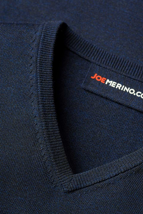 V-Neck Heavy True Navy - Base Image