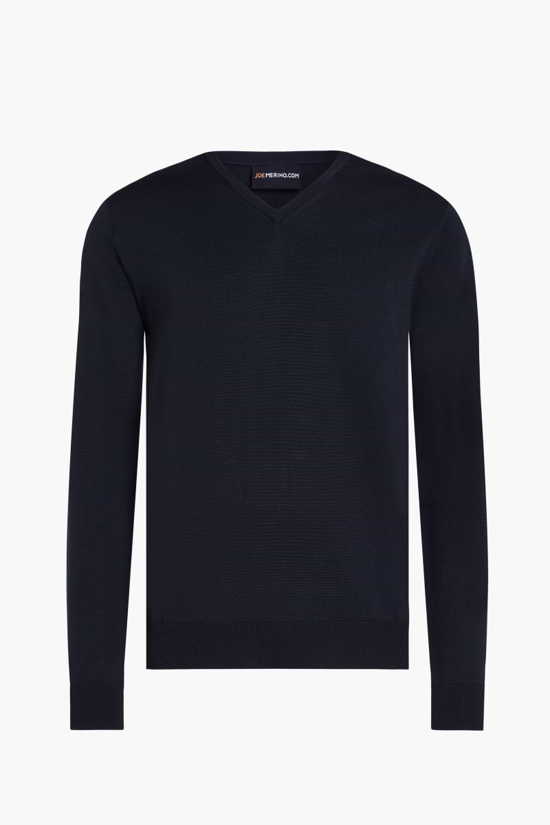 V-Neck Heavy Very Dark Navy