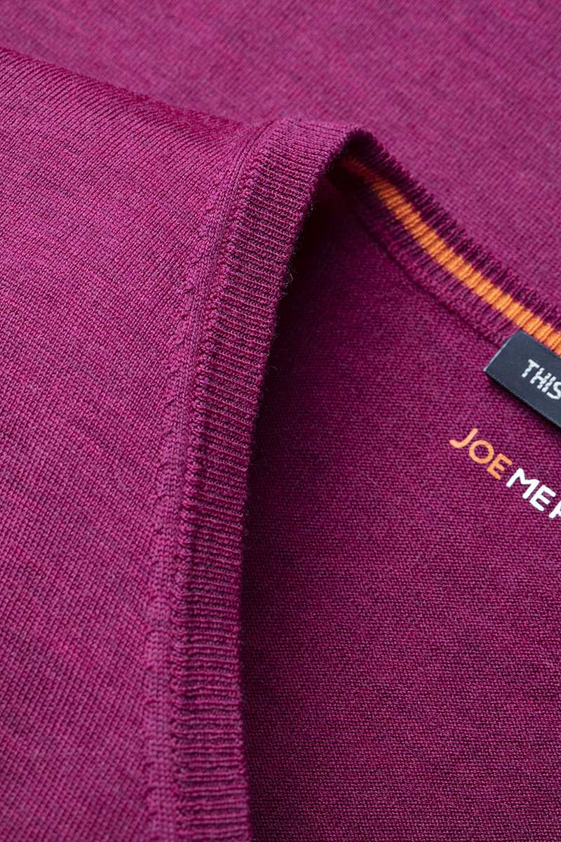 Joe V-Neck Juicy Raspberry - Base Image