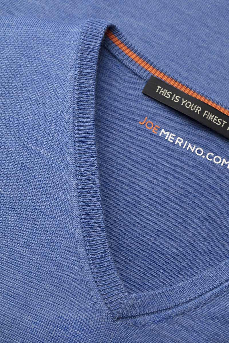 Joe V-neck Extra Long Riviera Blue