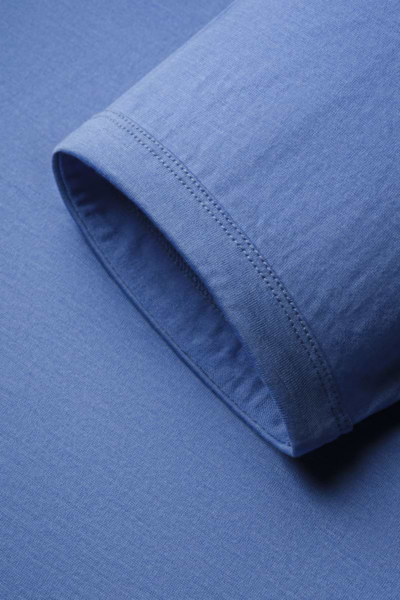 Shirt V-Neck Valencia Blue