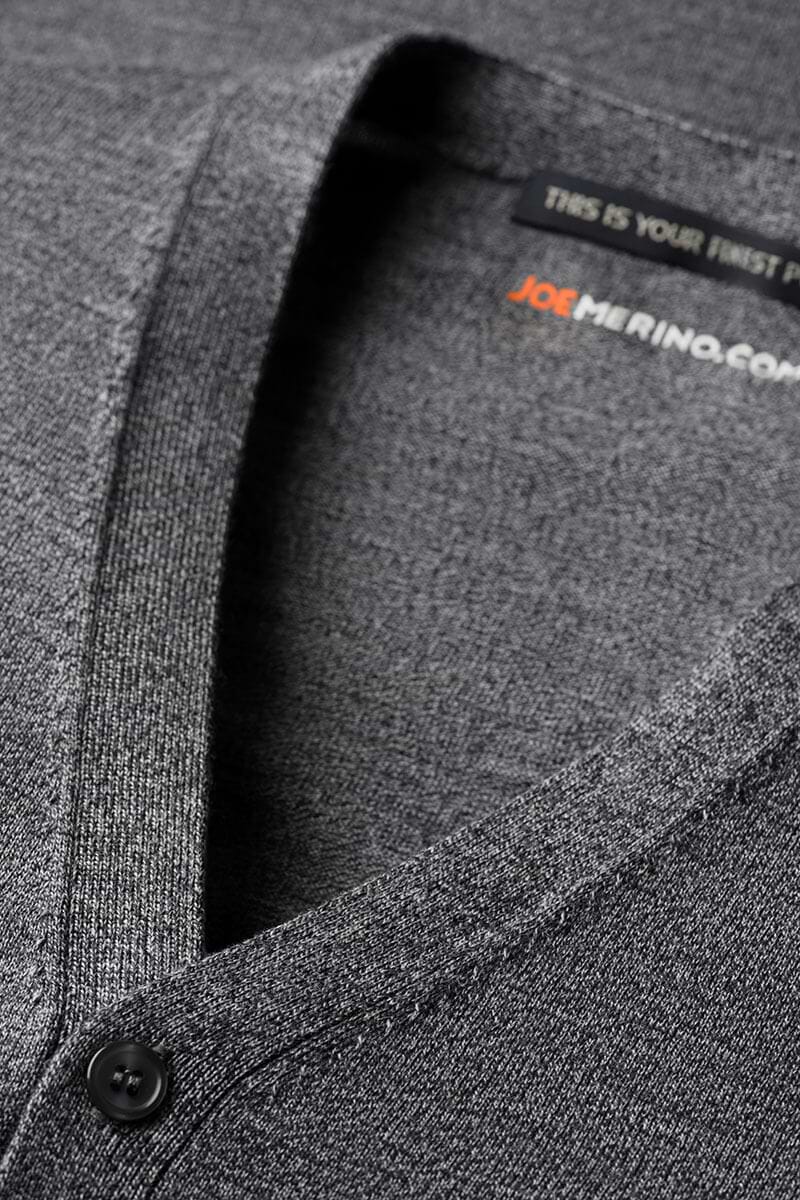 Joe Vest Grey Charcoal