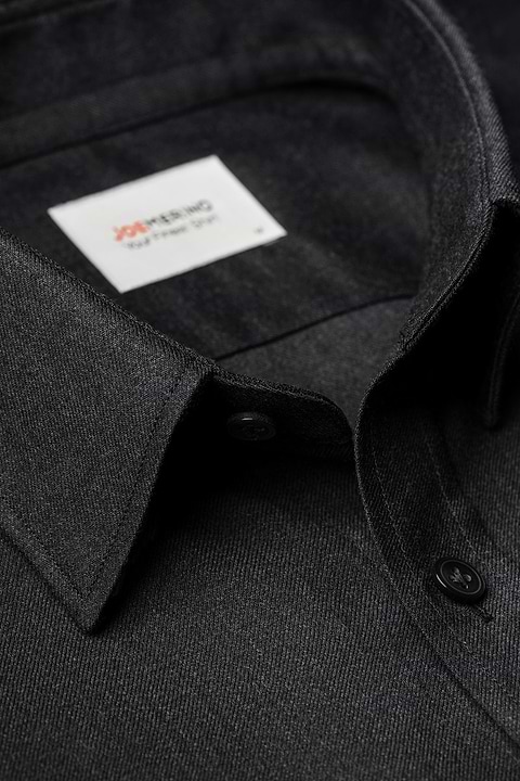 Brushed Woven Shirt Antracite Grey - Base Image