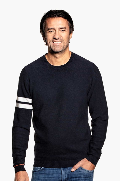 Bee Striped Sleeve True Navy - Base Image
