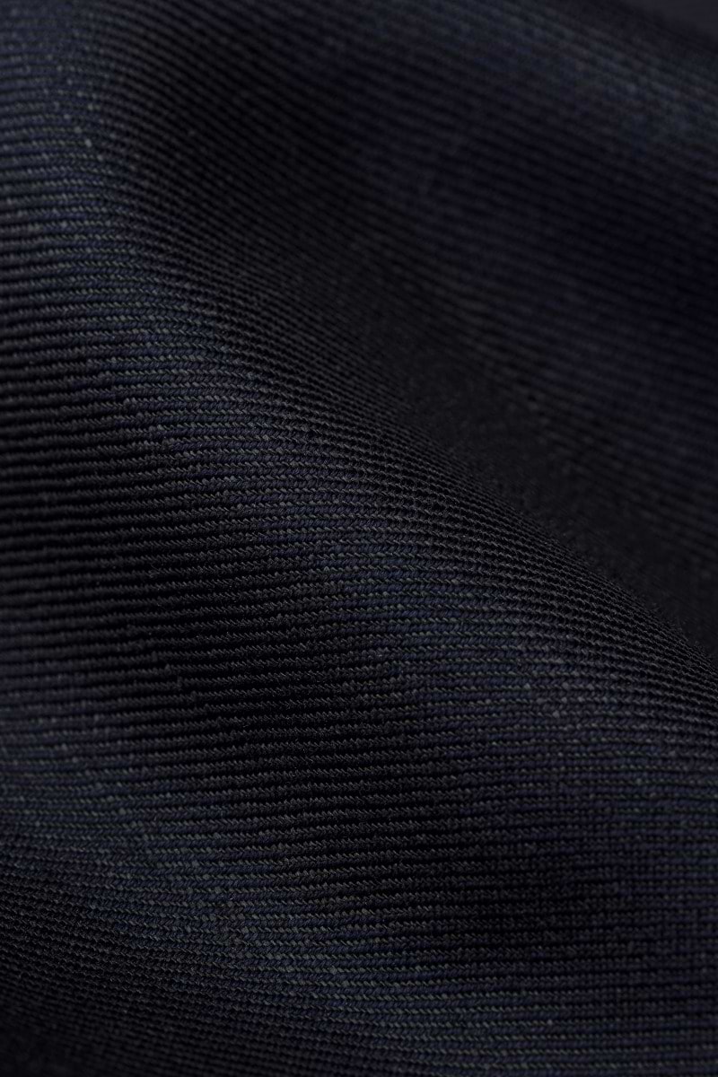 Wool Linen Blazer Deep Navy - Hover