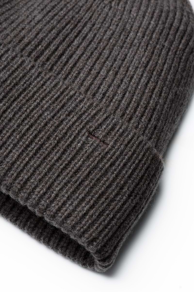 Blue Label Merino Cashmere Beanie Oak Brown