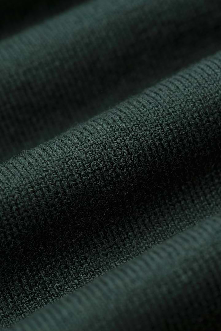 Blue Label Merino Cashmere Zip Deep Green - Base Image