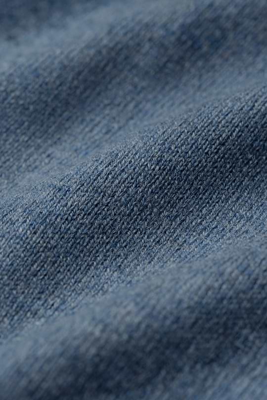 Blue Label Merino Cashmere Col Mid Blue - Base Image