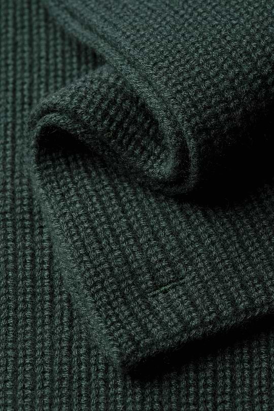 Blue Label Merino Cashmere Scarf Deep Green - Base Image