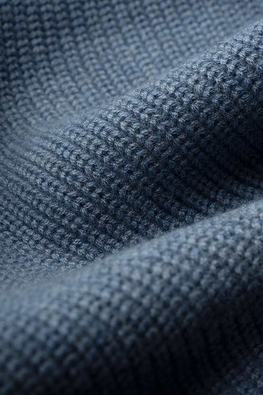 Blue Label Merino Cashmere Scarf Mid Blue - Base Image