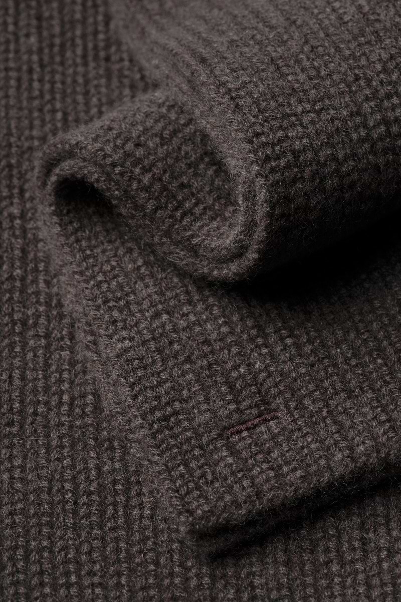 Blue Label Merino Cashmere Scarf Oak Brown
