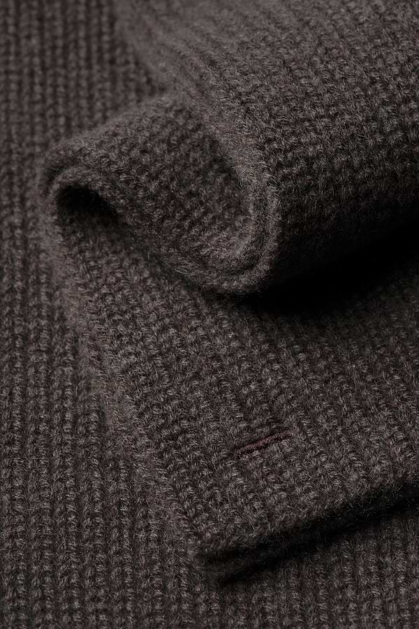 Blue Label Merino Cashmere Scarf Oak Brown - Base Image