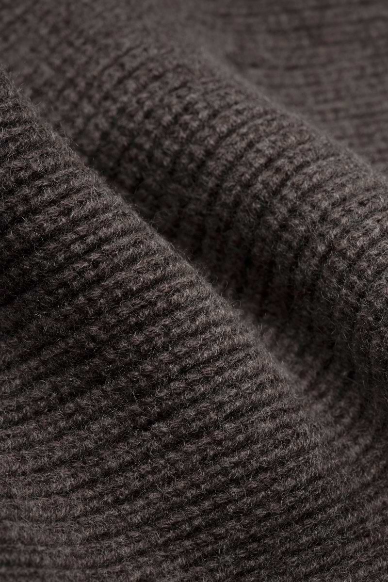 Blue Label Merino Cashmere Scarf Oak Brown