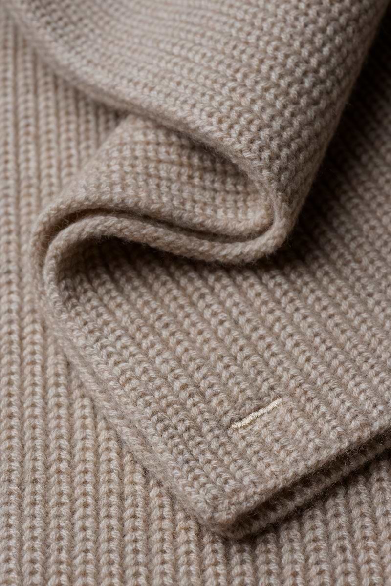 Blue Label Merino Cashmere Scarf Sand Beige