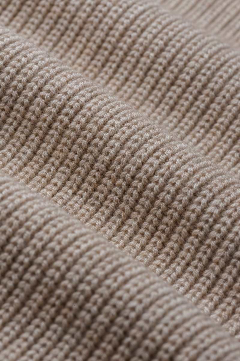 Blue Label Merino Cashmere Scarf Sand Beige - Hover