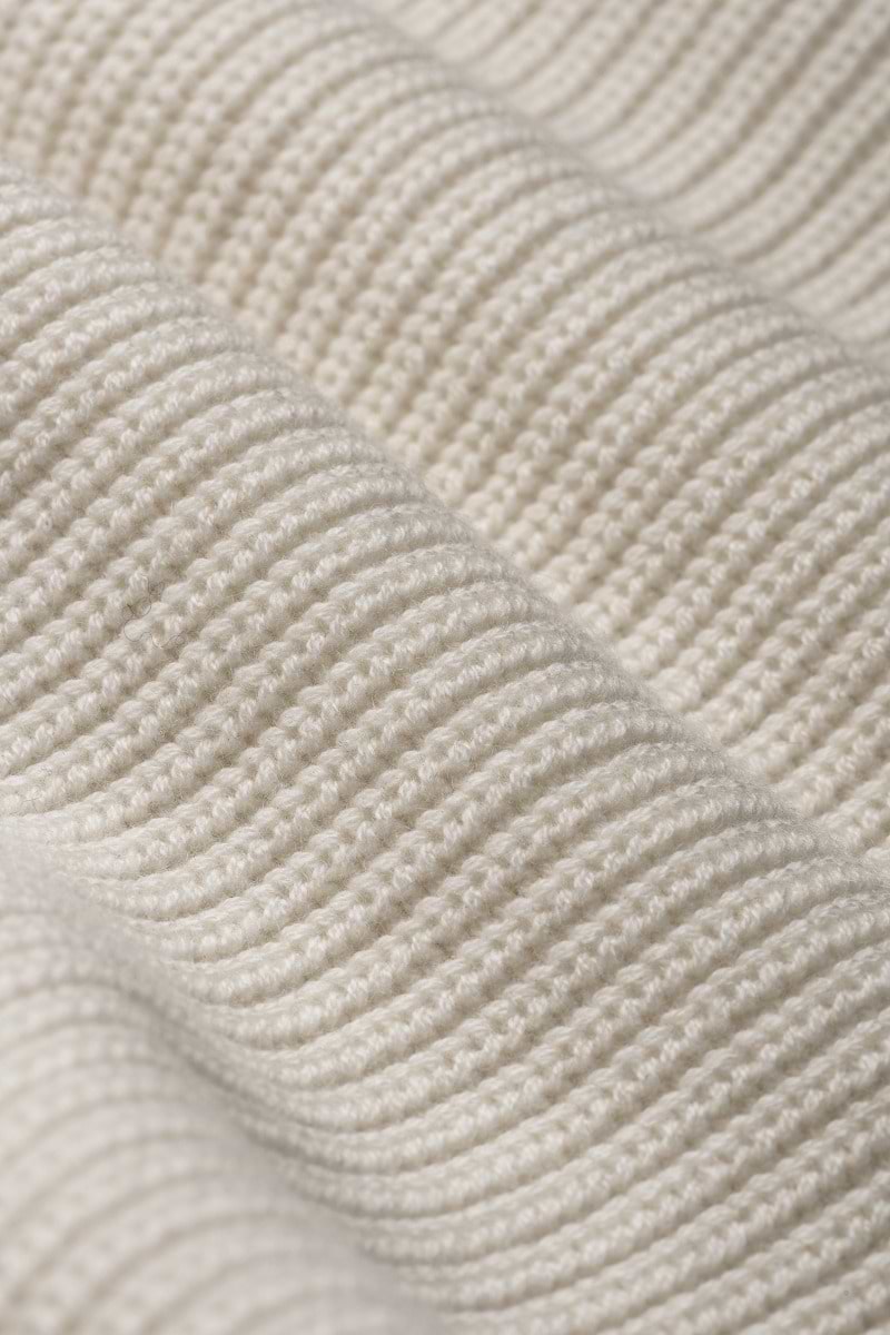 Blue Label Merino Cashmere Scarf Wool White - Hover