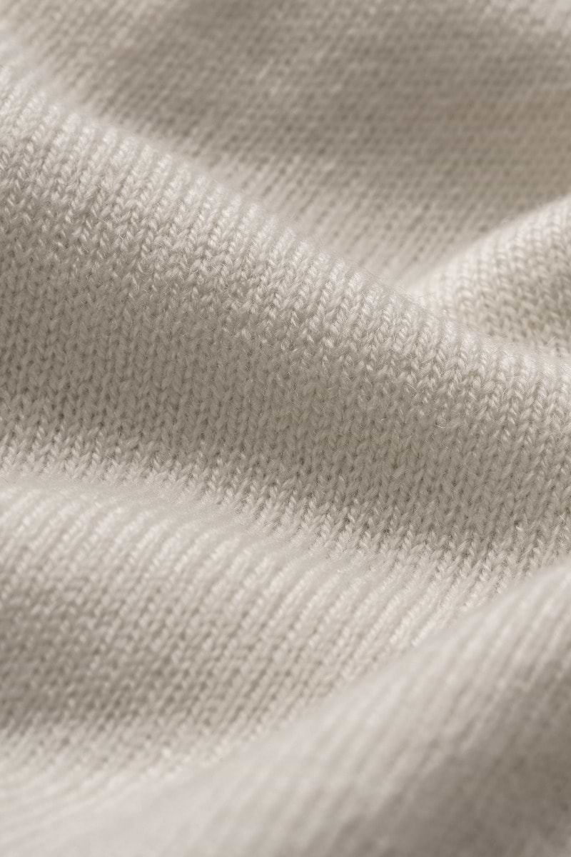Blue Label Merino Cashmere Col Wool White - Hover