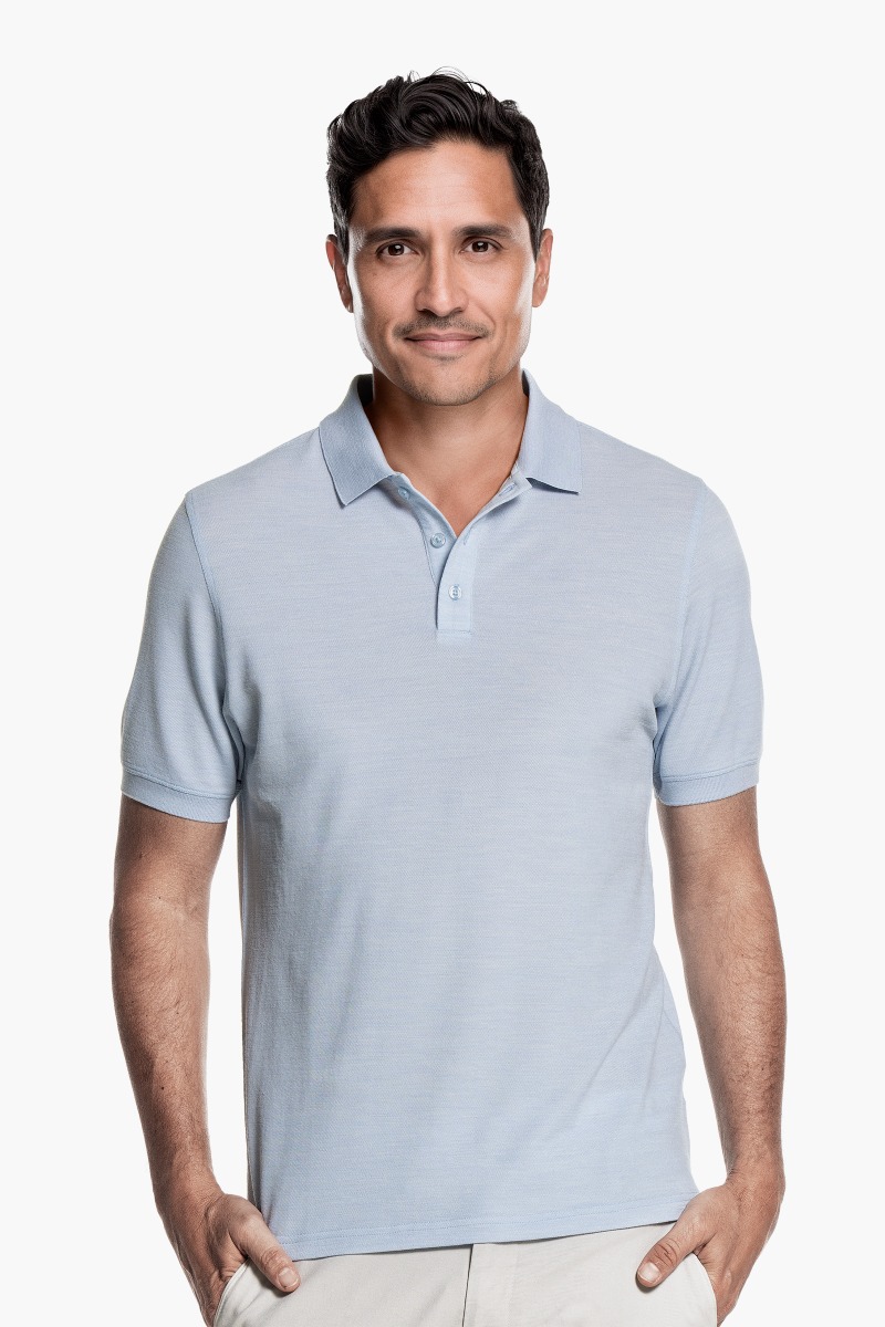 Blue Label Polo Pique Blue Argentina