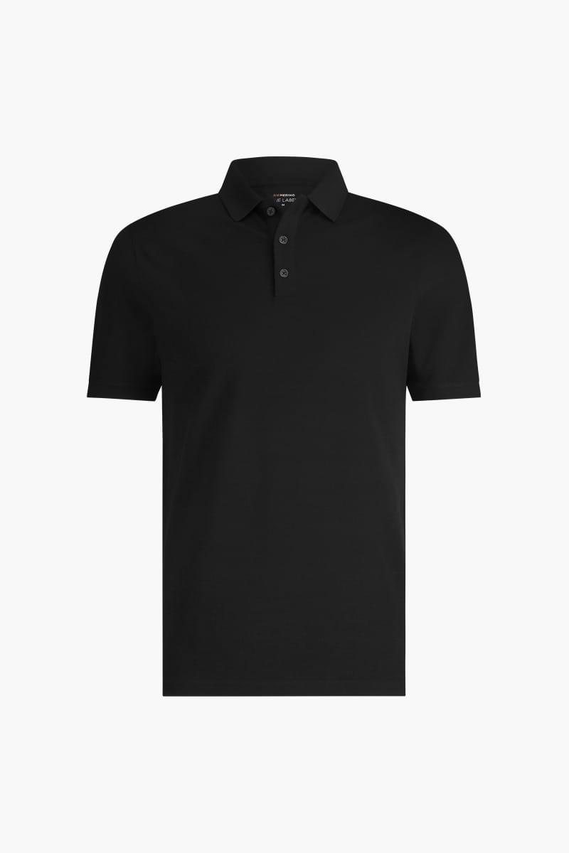 Blue Label Polo Pique Deep Black