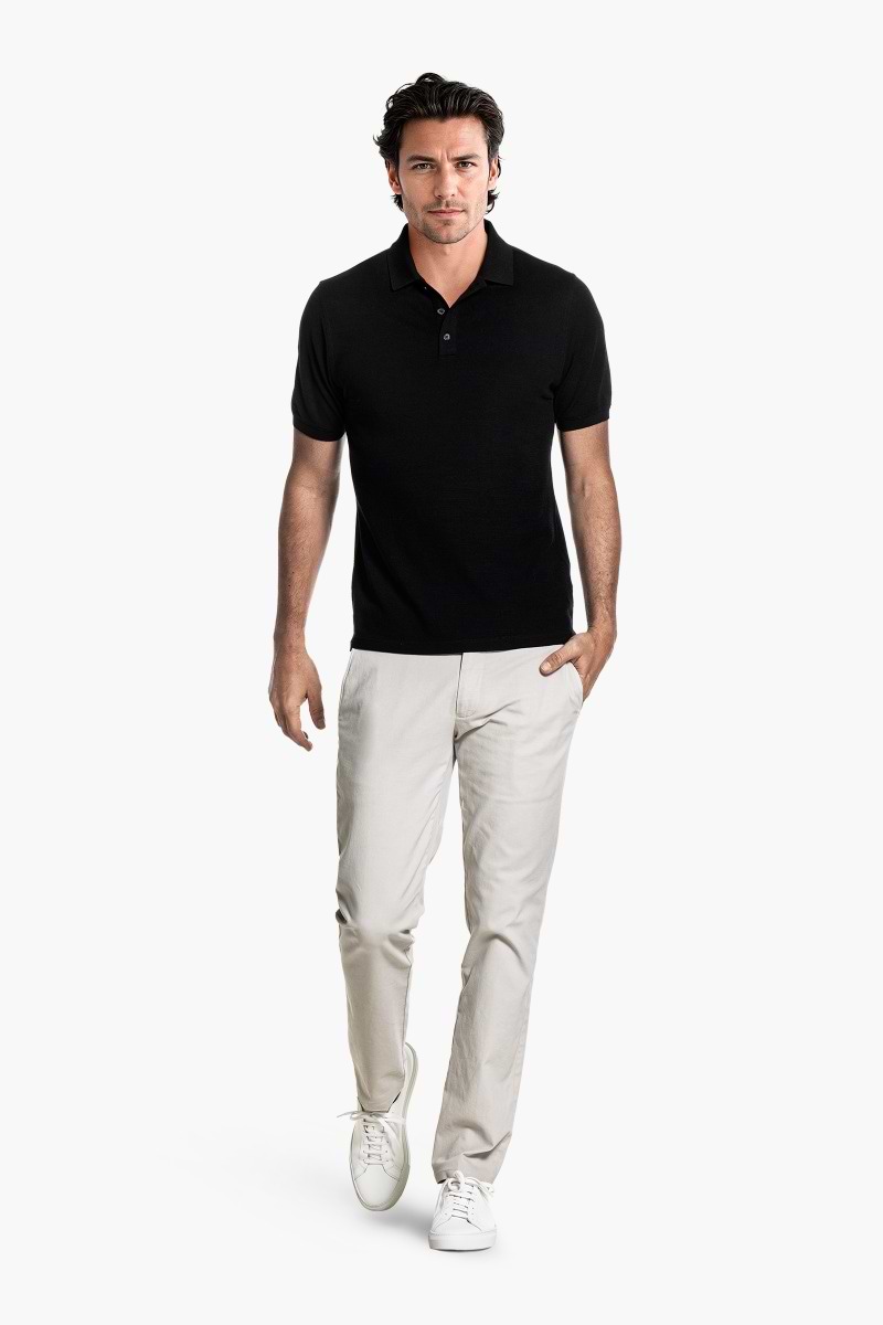 Blue Label Polo Pique Deep Black