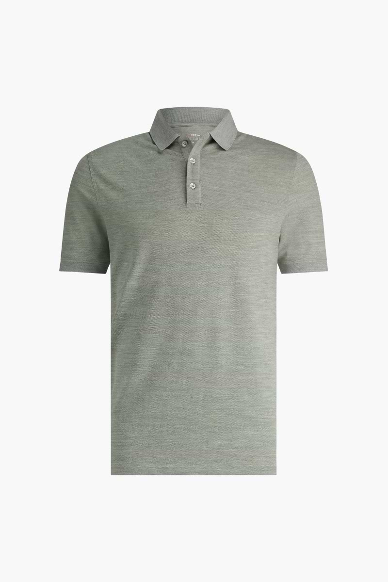 Blue Label Polo Pique Hazy Green