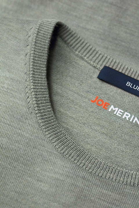 Blue Label Crew Short Sleeve Hazy Green - Base Image