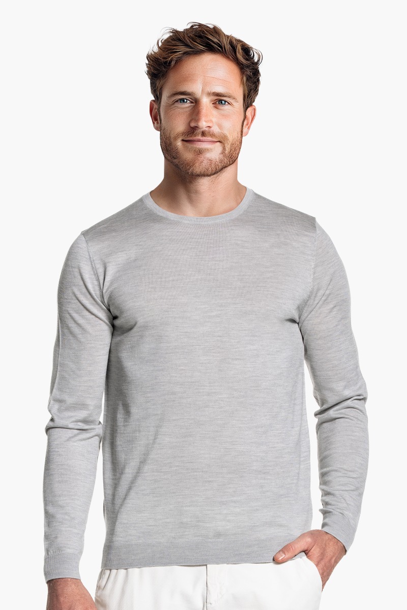 Blue Label Classic Crew Limestone Grey
