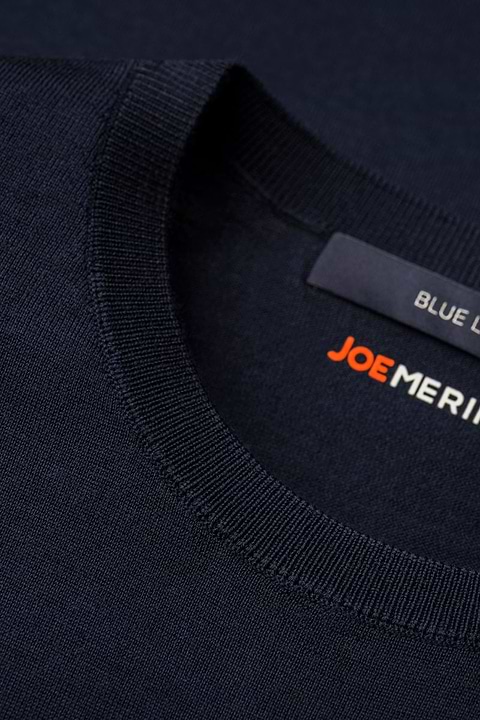 Blue Label Crew Short Sleeve Navy Blue - Base Image