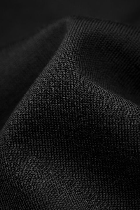 Blue Label Crew Short Sleeve Deep Black - Base Image