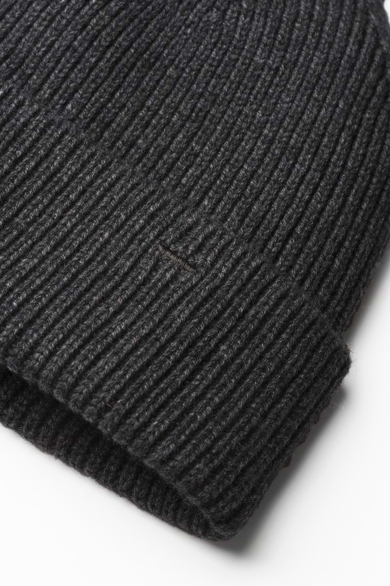 Blue Label Merino Cashmere Beanie Antra Grey