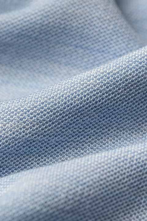 Blue Label Polo Pique Long Sleeve Blue Argentina - Base Image