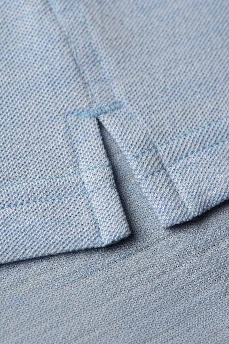 Blue Label Polo Pique Blue Argentina
