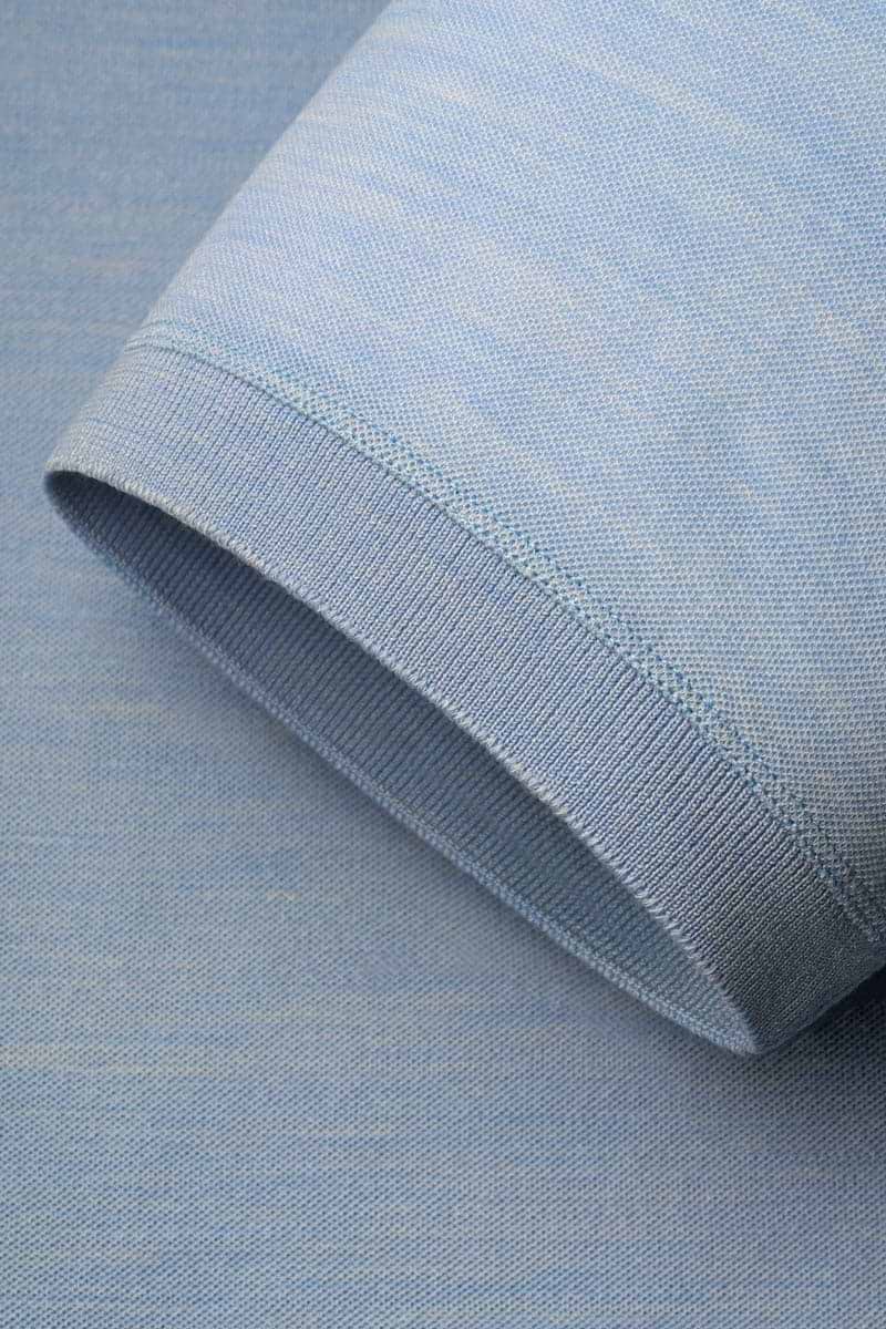 Blue Label Polo Pique Blue Argentina