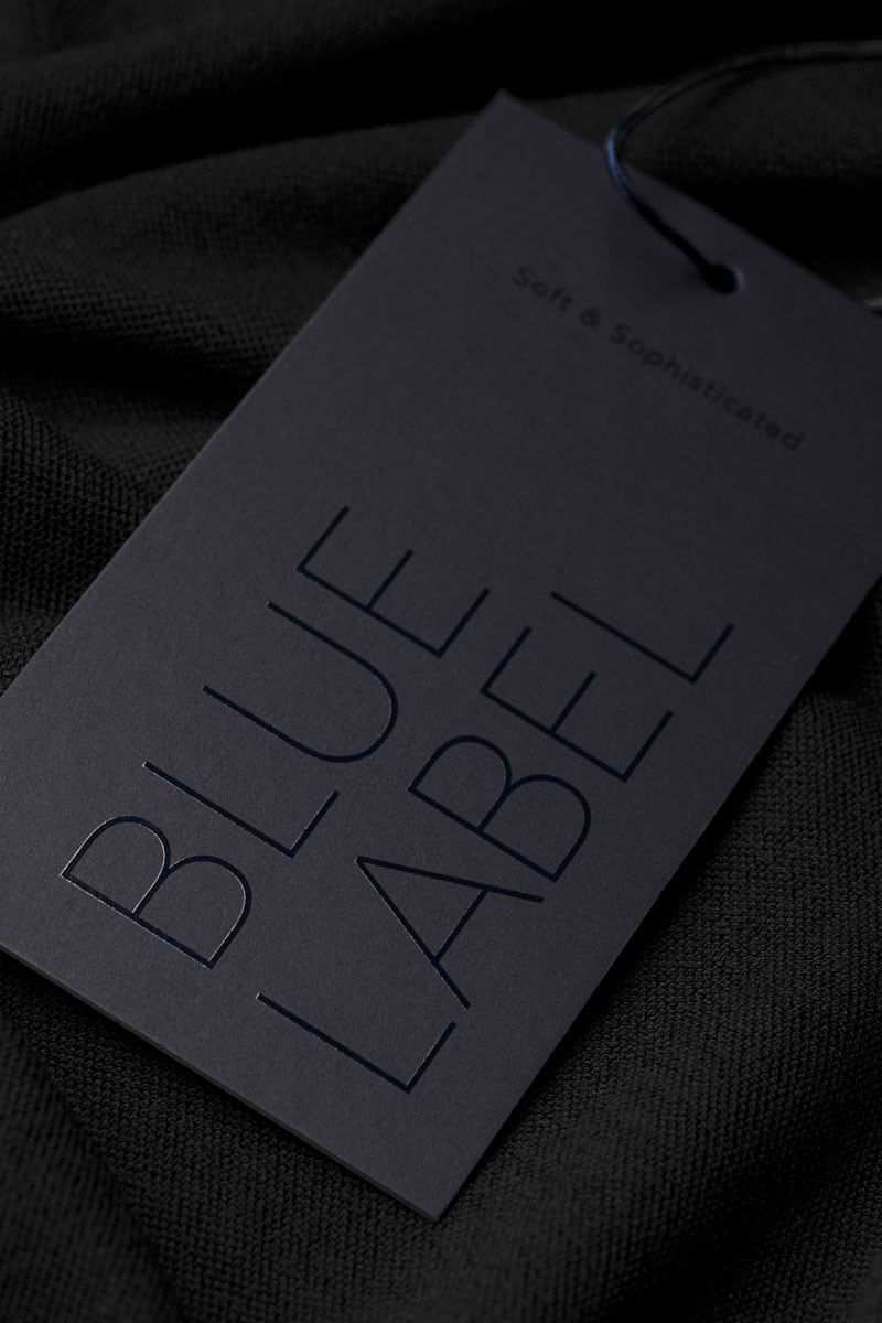 Blue Label Polo Pique Deep Black