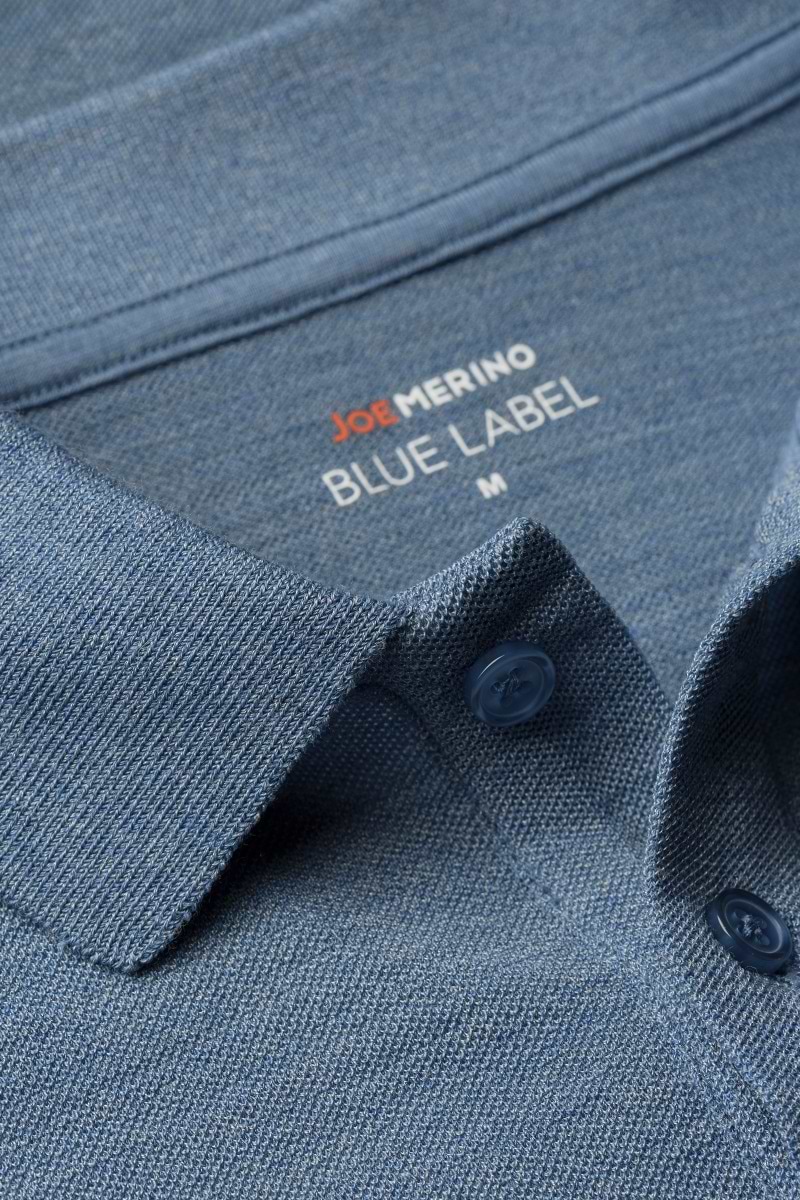 Blue Label Polo Pique Ice Blue