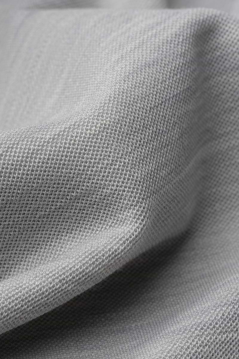 Blue Label Polo Pique Limestone Grey