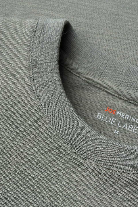 Blue Label T-shirt Pique Hazy Green - Base Image