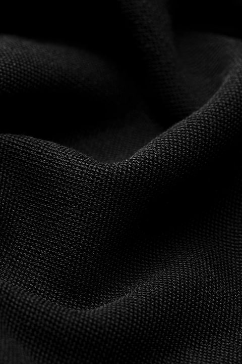 Blue Label T-shirt Pique Deep Black - Base Image