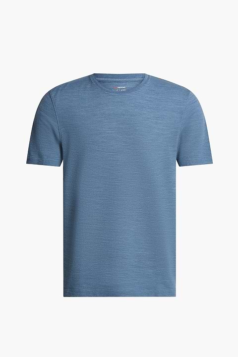 Blue Label T-shirt Pique Ice Blue - Base Image