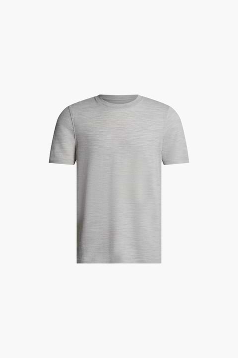 Blue Label T-shirt Pique Limestone Grey - Base Image