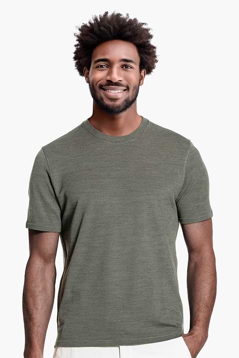 Blue Label T-shirt Pique Million Dollar Green - Base Image