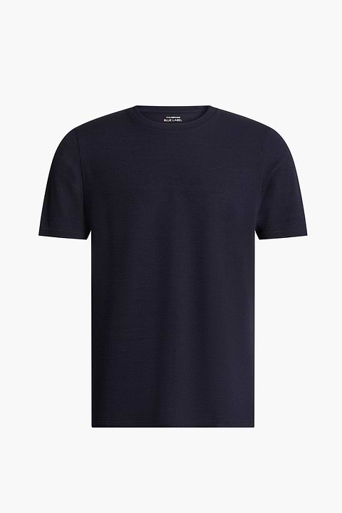 Blue Label T-shirt Pique Navy Blue - Base Image