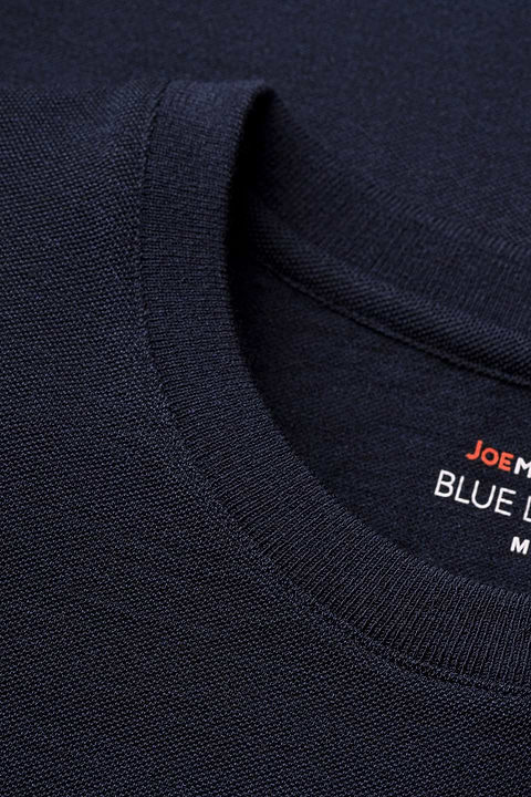 Blue Label T-shirt Pique Navy Blue - Base Image