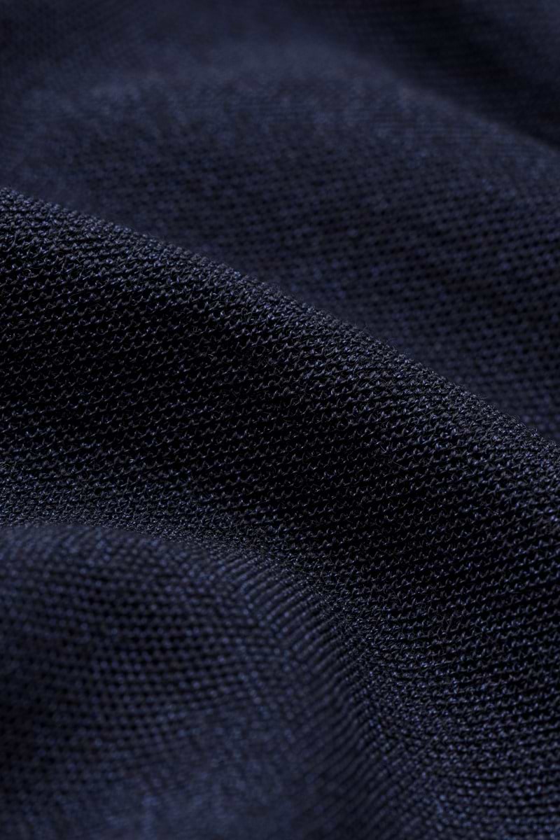 Blue Label T-shirt Pique Navy Blue - Hover