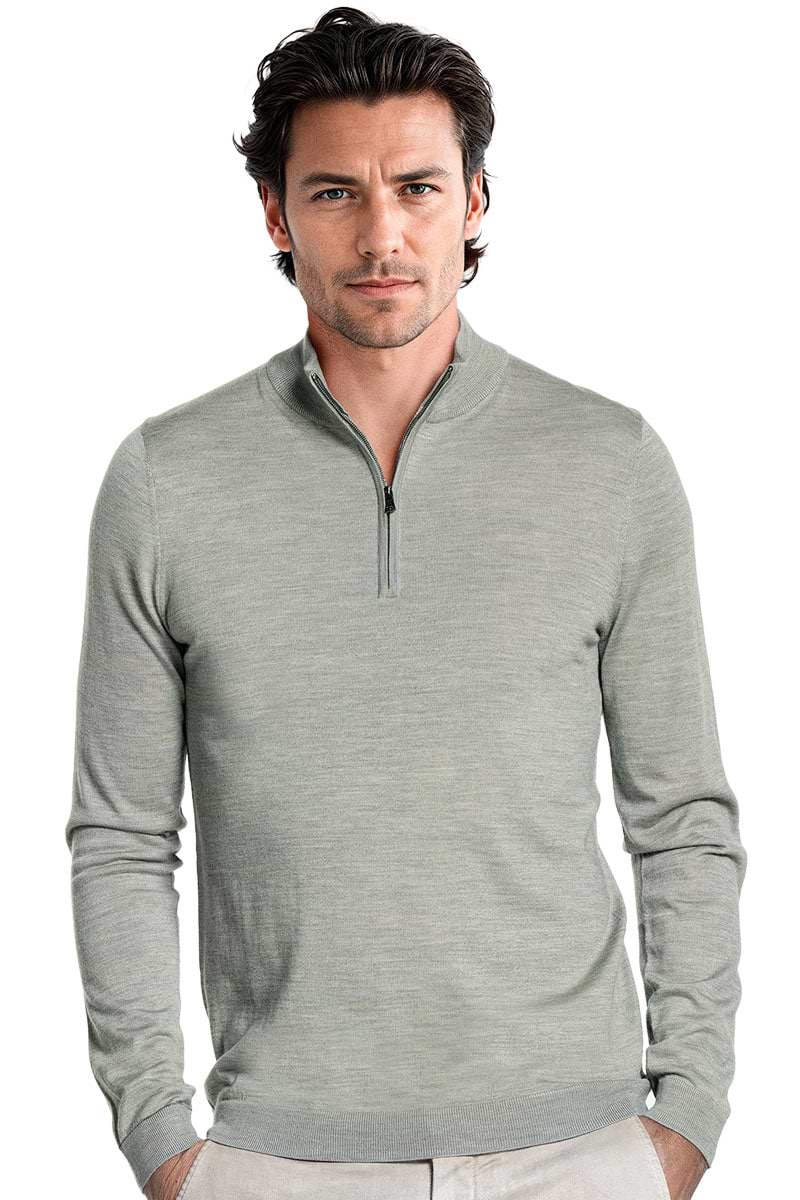 Blue Label Zip Hazy Green