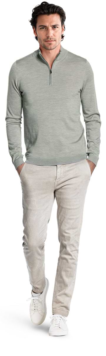 Blue Label Zip Hazy Green