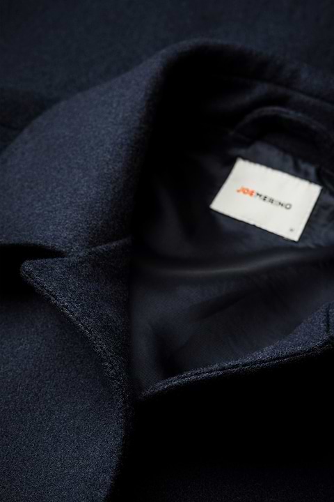 Boiled Wool Jacket Navy Blue - Base Image