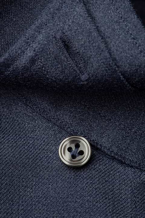 Brushed Woven Shirt Midnight Blue - Base Image